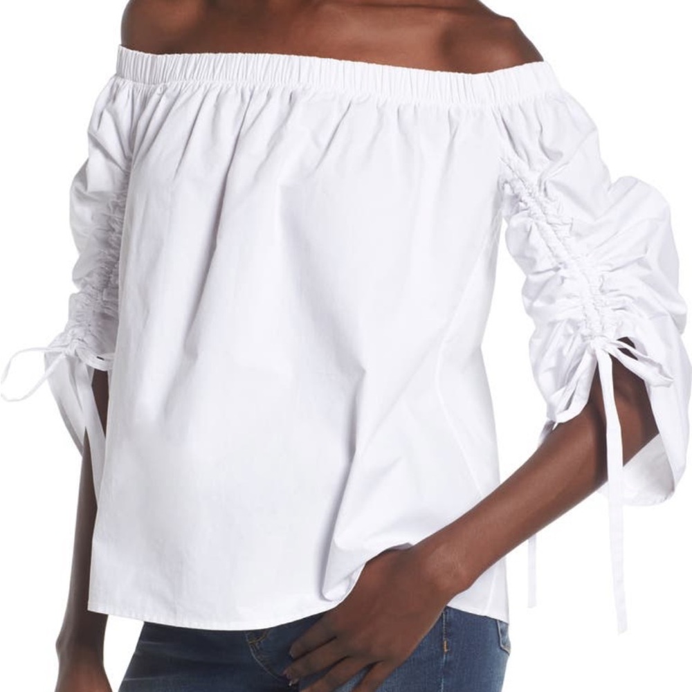 Soprano white off the shoulder blouse